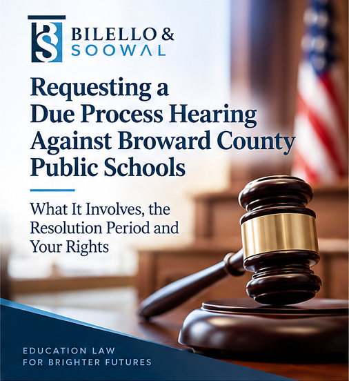 Requesting a Due Process Hearing Against Broward County Public Schools