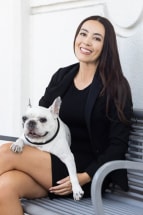 Photo of Chelsea A. Bilello and her dog